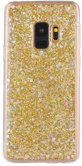Gouden glitter (sequin). samsung galaxy S9 flex hoesje