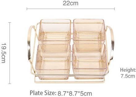 Gouden Grens Fruit Platters En Trays Snack Suiker Kommen En Borden Formaat Lade Set Desktop Gedroogde Vruchten Platos Woondecoratie