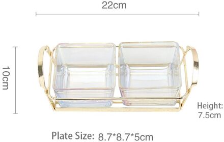 Gouden Grens Fruit Platters En Trays Snack Suiker Kommen En Borden Formaat Lade Set Desktop Gedroogde Vruchten Platos Woondecoratie