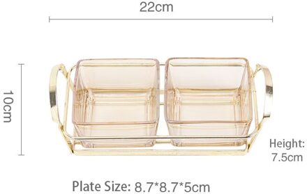 Gouden Grens Fruit Platters En Trays Snack Suiker Kommen En Borden Formaat Lade Set Desktop Gedroogde Vruchten Platos Woondecoratie