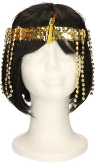 Gouden hoofdband - Egyptisch thema - Cleopatra look Goudkleurig