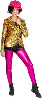 Gouden Jasje Pailletten Dames Goud - Brons