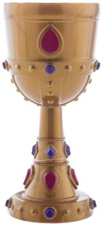 Gouden kelk met diamanten 18 cm - carnaval/verkleed artikel - Feestdecoratievoorwerp