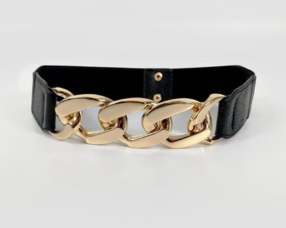 Gouden Ketting Riem Elastische Zilveren Metalen Taille Riemen Voor Vrouwen Stretch Cumberbanden Dames Jas Ketting Riem Tailleband goud chain belt