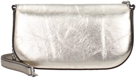 Gouden Leren Schoudertas - One Size