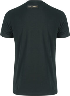 Gouden Logo Zwarte T-Shirt