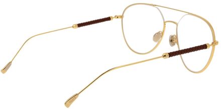 Gouden Metalen Bril (Monturen) - One Size