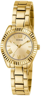 Gouden Mini Luna Dameshorloge Guess , Yellow , Dames - ONE Size