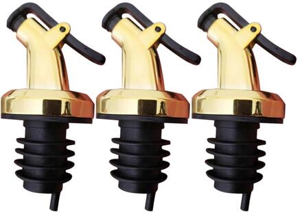 Gouden Olijfolie Azijn Flessen Stopper Kan Lock Plug Seal Lekvrije Food Grade Plastic Nozzle Spuit Schenker Likeur dispenser