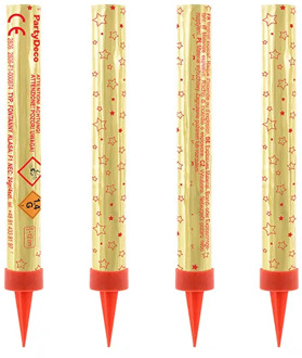 Gouden Party Fonteinen (4st) Goud - Brons