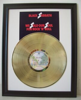 Gouden plaat LP Black Sabbath - We Sold our Soul for Rock and Roll