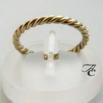 Gouden ring Geel Goud - One size