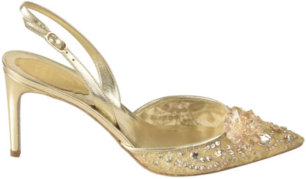 Gouden Sandalen voor Vrouwen René Caovilla , Beige , Dames - 38 1/2 Eu,39 Eu,37 Eu,37 1/2 Eu,38 Eu,36 1/2 EU