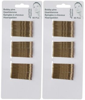 Gouden schuifspeldjes/haarspelden 5 cm 120 stuks