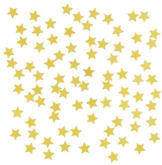 Gouden sterren confetti zakje 15 gram Goudkleurig