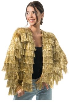 Gouden Tinsel Festival Jas Dames Goud - Brons