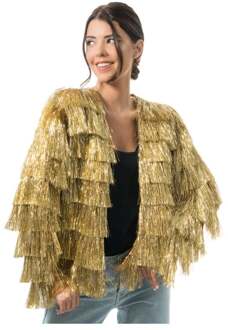 Gouden Tinsel Festival Jas Dames Goud - Brons