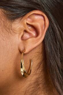 Gouden Twist Oorringen, Gold - ONE SIZE