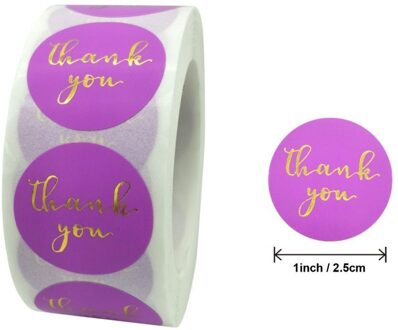 Goudfolie Dank U Stickers Voor Seal Labels 1 Inch Geschenkverpakkingen Stickers Verjaardagsfeestje Bieden Briefpapier Sticker Top