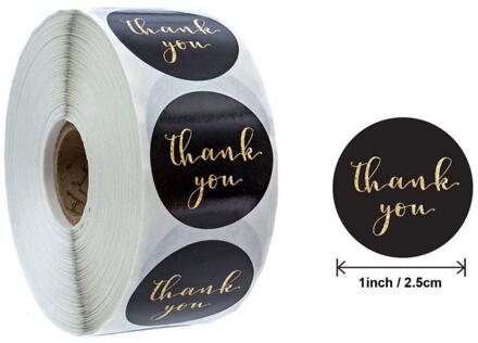 Goudfolie Dank U Stickers Voor Seal Labels 1 Inch Geschenkverpakkingen Stickers Verjaardagsfeestje Bieden Briefpapier Sticker Top