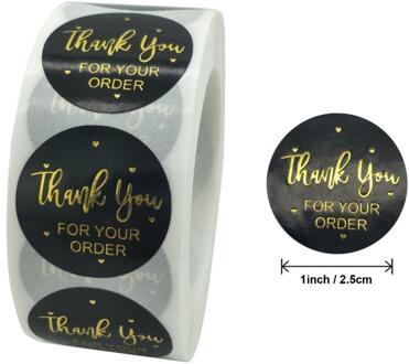 Goudfolie Dank U Stickers Voor Seal Labels 1 Inch Geschenkverpakkingen Stickers Verjaardagsfeestje Bieden Briefpapier Sticker Top