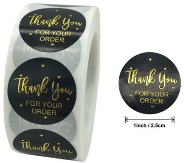 Goudfolie Dank U Stickers Voor Seal Labels 1 Inch Geschenkverpakkingen Stickers Verjaardagsfeestje Bieden Briefpapier Sticker