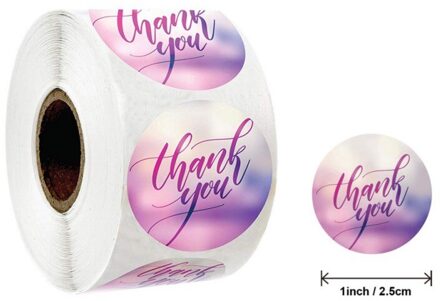 Goudfolie Dank U Stickers Voor Seal Labels 1 Inch Geschenkverpakkingen Stickers Verjaardagsfeestje Bieden Briefpapier Sticker