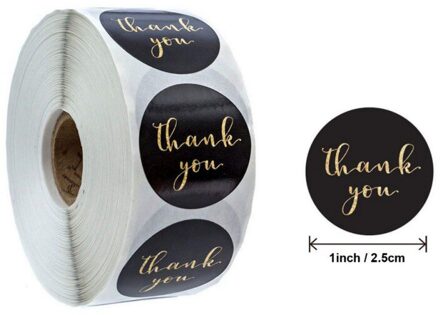 Goudfolie Dank U Stickers Voor Seal Labels 1 Inch Geschenkverpakkingen Stickers Verjaardagsfeestje Bieden Briefpapier Sticker