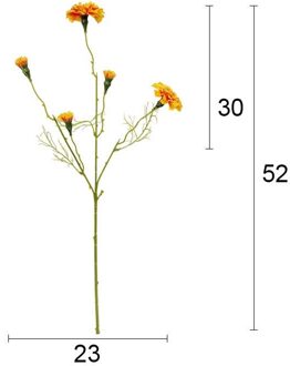 Goudsbloemen Chrysant Kunstzijde Bloemen Herfst Bruiloft Huis Decoratieve Nep Planten Takken Diy Home Decoratie Oranje