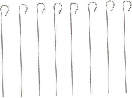 Gourmet/barbecue spiesjes/vleespennetjes - 24x - rvs - 10 cm