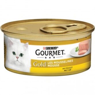 Gourmet Gold Fijne Mousse - Kip - Kattenvoer - 24 x 85 g
