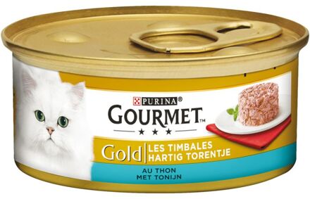 Gourmet Gold hartig torentje met tonijn 85g kattenvoer