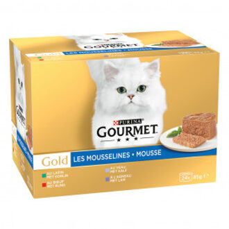Gourmet Gold - Kattenvoer - 24x85 gram - Rund - Kip - 2,04 kg