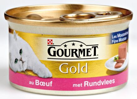 Gourmet Gold mousse met rund 85g kattenvoer