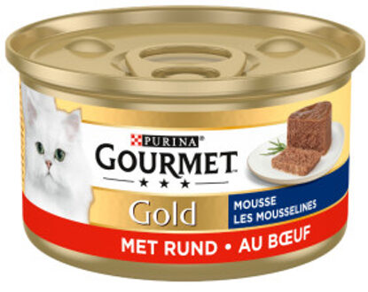 Gourmet Gold mousse met rund 85g kattenvoer