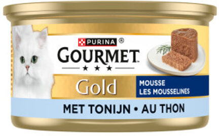 Gourmet Gold mousse met tonijn 85g kattenvoer