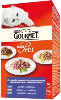 Gourmet Mon Petit - Vis - Kattenvoer - 6 x 50 g