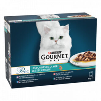 Gourmet Purina Gourmet Perle Zee Delicatesse natvoer kat (12x85 g) 8 x (12 x 85 g)