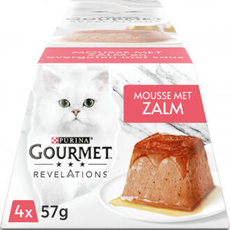 Gourmet Purina Gourmet Revelations mousse met zalm nat kattenvoer (57 gr) 6 trays (24 x 57 g)