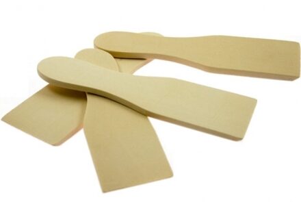 Gourmet spatels - 16x stuks - 15 cm - hout - bak spatels - bakken - gourmetten
