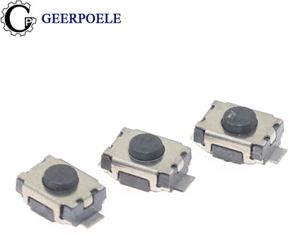 GP 50 pcs/lot 3*4*2H 2P/4P 12V 0.05A Push Button Switch Metal Tactile Micro Tact Touch Switch