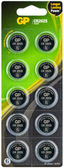 GP Batteries Lithium CR2025 knoopcel (0602025C10) Batterij