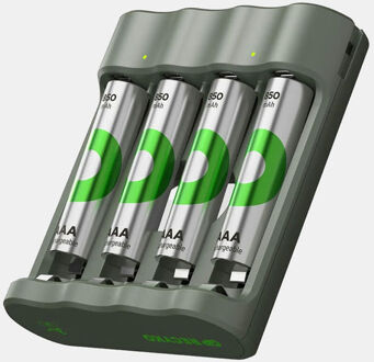 GP Batteries USB batterijlader GP B441 4 x RECYKO AAA 850 mAh Assortiment - One size