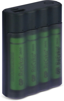 GP batterijen Charge Anyway Powerbank incl. 4x AA batterijen 2600mAh