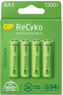 GP batterijen GP Recyko AA 1300mAh 4x