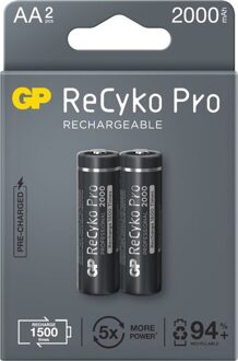 GP batterijen GP Recyko AA 2000mAh 2x