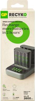 GP Batterijlader USB 2H met 8x2600mA AA batterij + 2xDock - 3503074