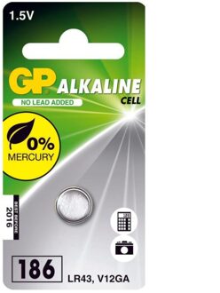 GP Lr43 Knoopcel Alkaline Batterij