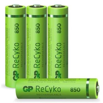 GP Recyko Aaa 850mah 4 Stuks Oplaadbare Nimh Batterij