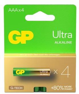 GP Ultra G-Tech LR03/AAA batterijen - 4 stuks.